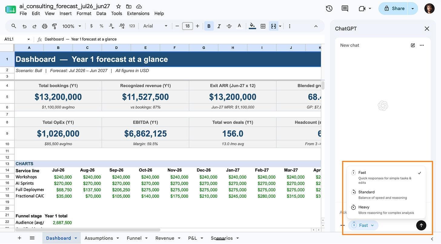 Kết nối tài khoản ChatGPT với tiện ích trong Google Sheets